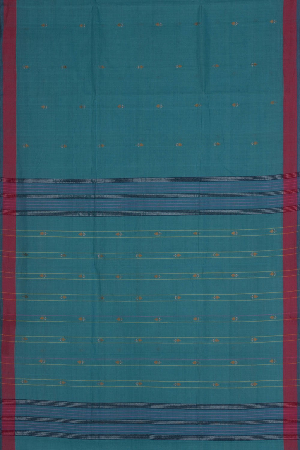 Image of South Cotton Blue Saree